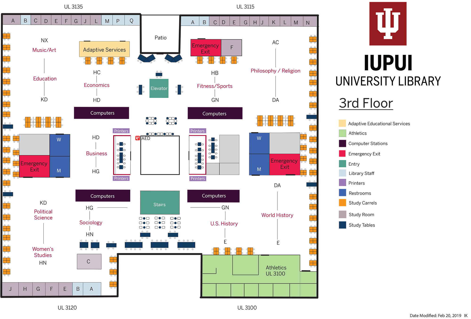 University Library Level One Map