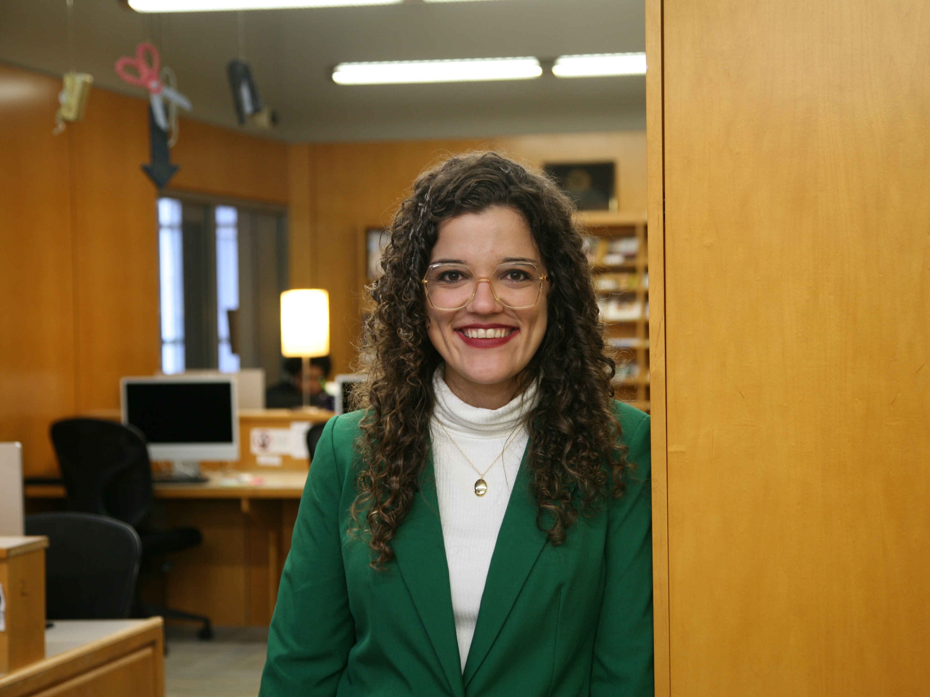 Color photo of Jackie Huddle from Indiana University Indianapolis Herron Art Library