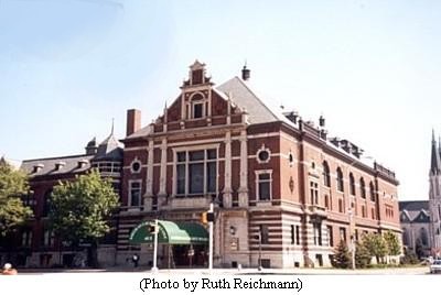 The Deutsche Haus - Athenaeum, with St Mary's Catholic Church visible.