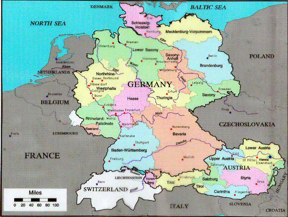 Map of Germany