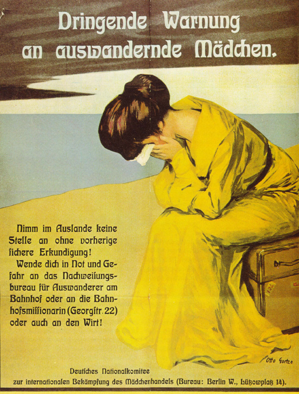 Warning Posterin German